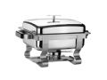 Dz Kapakli Chafing Dish - Paslanmaz elik (Jel Yakitli)